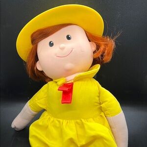 Vintage Madeline 1999 Doll Yellow Dress with Hat
